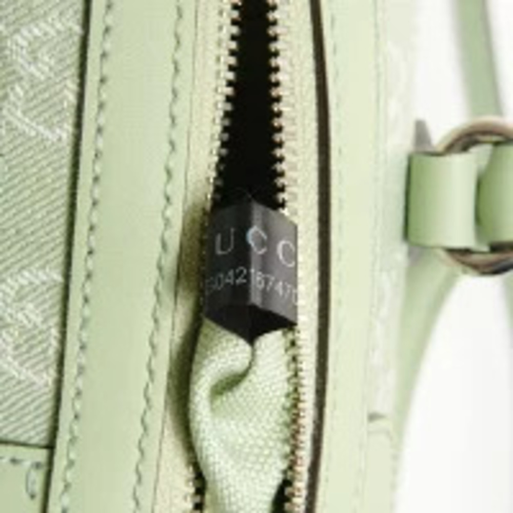 Gucci Ophidia GG Canvas Boston Bag Green - Picture 10 of 13